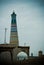 Minaret in ancient city of Khiva