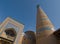 Minaret in ancient city of Khiva, Uzbekistan