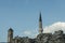 Minaret and bell tower