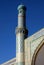 A minaret in the courtyard of the Great Mosque of Herat in Afghanistan