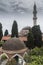 Minaret and domes of the Suleymaniye Mosque Rhodes