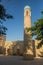 Minaret at Dorut Tilavat complex in Shahrisabz, Uzbekist