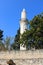 The minaret of the Grans Mosque ,Djami Kebir as it is called, in Larnaca, Cyprus