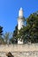 The minaret of the Grans Mosque ,Djami Kebir as it is called, in Larnaca, Cyprus