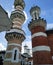 Minaret of Jamek Sultan Abdul Samad mosque at kuala lumpur