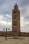 The minaret of Koutoubia Mosque in Marrakesh in Morocco.