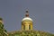 Minaret of Mausoleum of Apak Khoja, Kashgar, China with blue ski