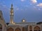 Minaret of mosque at evening illumination, Muscat, Oman