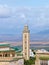 The minaret of a mosque in Meknes, Morocco