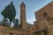 Minaret of Mosque of Omar viewed from Church of the Holy Sepulcher in Jerusalem is israel in palestine