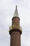 Minaret of old masonry mosque in Izmir
