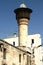 The minaret of the Omeriye mosque in the historical part of the city of Gaziantep, Turkey