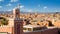 Minaret Tower On The Historical Walled City & x28;medina& x29; In Marrakech. Morocco