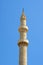 The minaret of the Turkish mosque