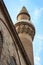Minaret of Ulucami Grand Mosque in Bursa, Turkey