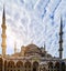 Minarets Arcades courtyard architecture Istanbul, Turkey