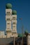 Minarets of the Grande Mosquee El Hadji Omar Al Foutiyou.