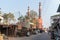 The minarets of the Jamia Masjid mosque on the outskirts of the city of Mangaluru