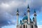 Minarets of Kul Sharif Qolsherif, Kol Sharif, Qol Sharif, Qolsarif Mosque on the dramatic clouds background. One of the largest