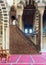 Minbar decorated with arabesque geometrical patterns, historic ibn Qalawun Mosque, Cairo, Egypt