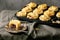 Mince meat mini pies with mashed potato
