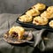Mince meat mini pies with mashed potato