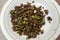 Minced cooked carabao meat with spring onions. Ingredients for Pancit Batil Patong or Cabagan