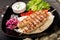 Minced Lula kebab grilled turkey chicken