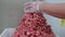 Minced meat factory machine red raw making