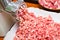 Minced meat preparation