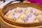Minced pork and crab dumpling with soup, xiao long bao