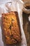 Mincemeat festive banana bread loaf