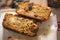 Mincemeat festive banana bread loaf