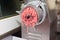 Mincer machine with fresh chopped meat