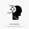 Mind, Autism, Disorder, Head solid Glyph Icon vector