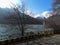 A mind-blowing view of the Himalayan Mountain range in the bank of Nainital Lake, Nainital, Uttarakhand, India