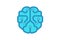 Mind Brain Blue Technology Brain Logo