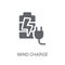 Mind Charge icon. Trendy Mind Charge logo concept on white background from Productivity collection