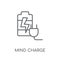 Mind Charge linear icon. Modern outline Mind Charge logo concept