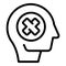 Mind disclaimer icon outline vector. Legal policy