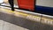 Mind The Gap Sign: Metro in Central London