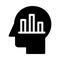 Mind graph vector glyph flat icon