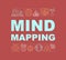 Mind mapping word concepts banner