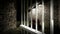 The mind of monster inside prison cell 3d rendering