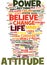 Mind Over Matter You Are What You Believe Text Background Word Cloud Concept
