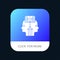 Mind, Reading, Programming, Man Mobile App Button. Android and IOS Glyph Version