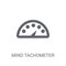 Mind tachometer icon. Trendy Mind tachometer logo concept on white background from Productivity collection