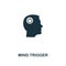 Mind Trigger icon. Premium style design from personality icon collection. Pixel perfect Mind Trigger icon for web design