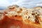 Mindblowing shapes and colors of moonlike sandstone formations in White Pocket, Arizona, USA