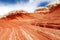 Mindblowing shapes and colors of moonlike sandstone formations in White Pocket, Arizona, USA